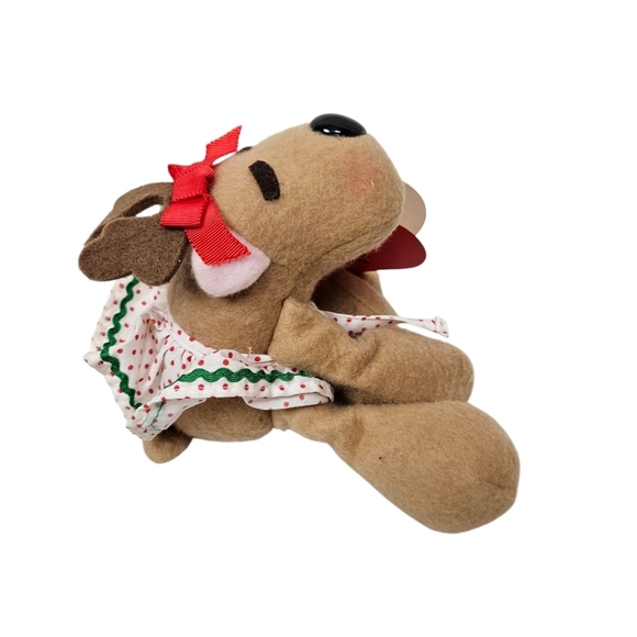Vintage Burger King Hallmark Small Rhonda the Reindeer Plush Holiday 1984 E37 - Picture 7 of 11